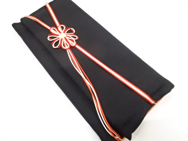 JAPANESE KIMONO / ANTIQUE BOLT FOR SUMMER KIMONO / FOR MOURNING / SILK 